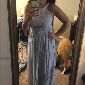 Blue/Gray Maxi Dress